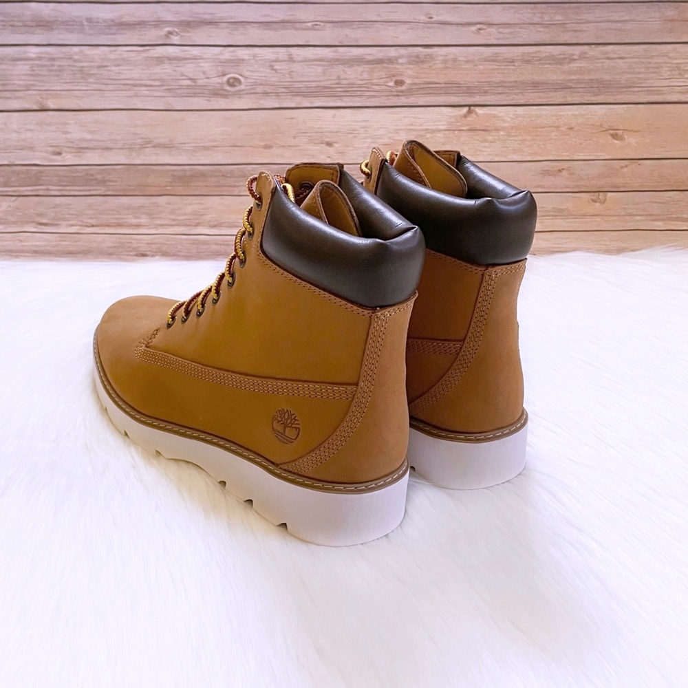 Timberland Women’s Keeley Field 6 Inch Lace Up Wheat Boots - Picture 2 of 7